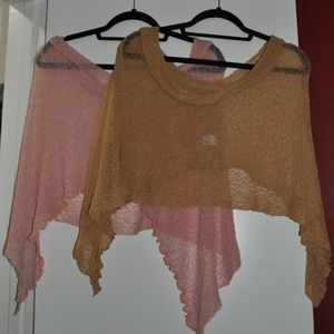 NWOT Pair of Knit Shawls